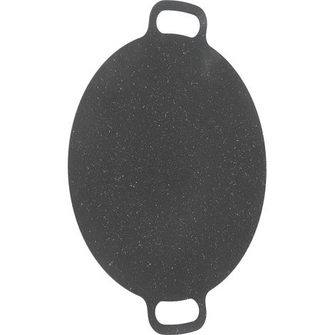 Plaque de cuisson ronde pour barbecue avec sac de rangement, antiadhésive, idéale pour le camping et la cuisine (41 cm / 16 pouces). (1/5)