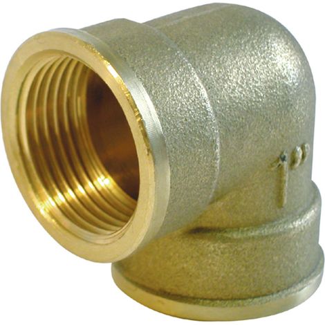 Coude laiton double femelle 20x27 (3/4") (1/2)