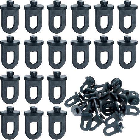 Filiyano-50 pinces de serre robustes en plastique avec œillets pour suspendre stablement les plantes et servir de tuteurs pour les plantes grimpantes. (1/5)