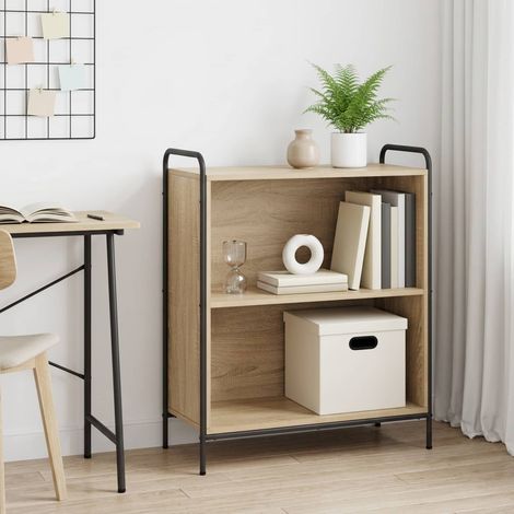vidaXL Librería 80 x 33 x 80 cm Madera de ingeniería Roble Sonoma (1/5)