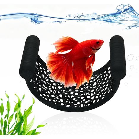 Schwimmende Hängematte für Kampffische: Natürlicher Versteckplatz ohne Saugnäpfe, Netzdesign zum Ausruhen kleiner Fische (1/5)