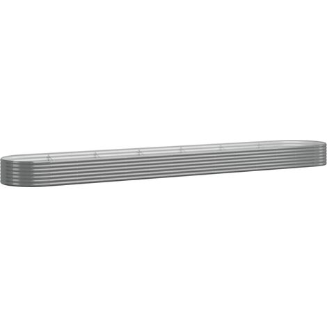 Maison Exclusive - Hochbeet Verzinkter Stahl 544x100x36 cm Grau