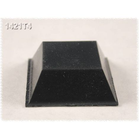 Piedino di fissaggio autoadesivo, rotondo Nero (Ø x A) 20.5 mm x 7.6 mm Hammond Electronics 1421T4 24 pz.