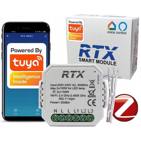 Contrôleur de relais à 3 circuits TUYA ZigBee