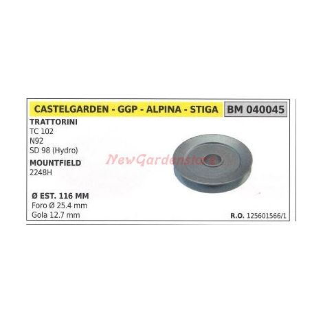 Puleggia per trattorino rasaerba tosaerba tagliaerba TC 102 ALPINA 040045