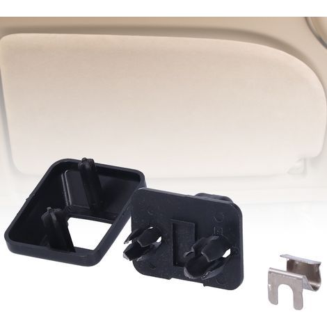[Accessoires intérieurs] Attache de pare‑soleil [OEM 8U0857562A / ABS / 3 pièces] Compatible Audi (1/5)