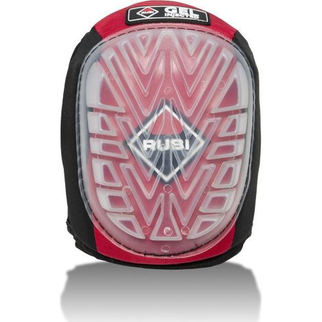 Rubi – Genouillère GEL CONFORT en silicone – Design ergonomique – Protection contre les chocs – Bandes en néoprène pour maintien