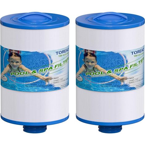 Lot de 2 filtres de Remplacement pour Spa Unicel 6CH-940, PWW50P3 (Pas PWW50P4), Filbur FC-0359, 817-0050, 25252, 03FIL1400 - Filetage SAE 3,8 cm (1/5)