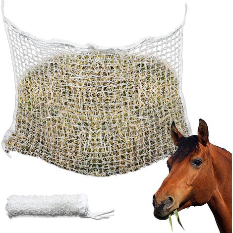 EINFEBEN Filet à foin 1 pcs Carré 1.2 x 0.9 m 100 % PP Mangeoires & abreuvoirs pour bétail 30 x 30 mm (1/4)