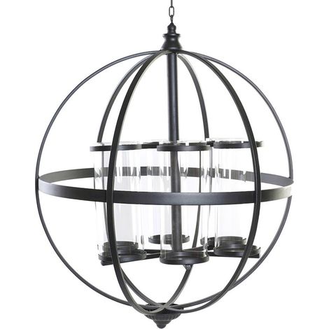 Bougeoir élégant en métal noir pour ambiance cosy - Noir métallique sophistiqué (1/4)