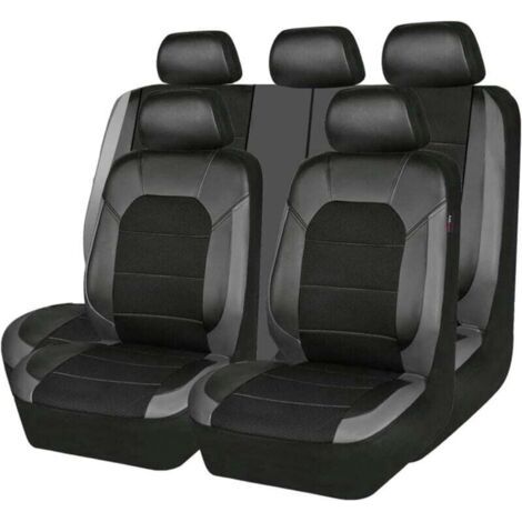 Pair Universelle Autositzbezüge für Renault Scenic 3, Megane Sport, Megane 2, Megane 3, Megane II und Megane Scenic – Autozubehör, Grau