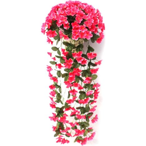Plantes artificielles de lierre de 85 cm, guirlande de fleurs violettes décoratives (1/4)