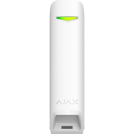 AJAX MotionProtect Curtain AJCD PIR-Bewegungsmelder, Doppelstrahl-Vorhangeffekt, Tür-/Fensterschutz, IP54, weiße Farbe (1/4)
