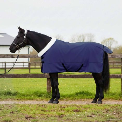 Pferdedecke Marineblau 145 cm Polarfleece