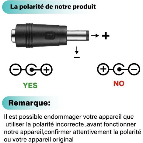 12W Universel AC DC Adaptateur d'alimentation 3V 4,5V 5V 6V 7,5V 9V et 12 V avec 8 Connecteurs d'adaptateur Sélectionnables, 1000 mA Max, 115cm Câble de Chargement (1/4)