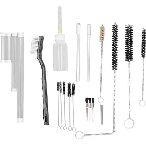 Kit di pulizia spray, strumenti di riparazione, kit aerografo con flacone di lubrificante, pennello e accessori per la sostituzione degli aghi (1/5)