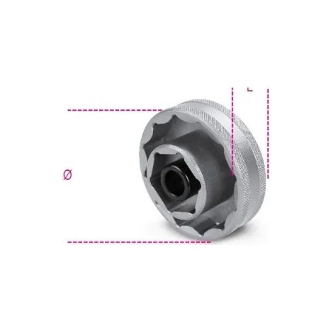 Beta 3075B Douille polygonale pour écrous de moyeu de roue Ducati (1/2)
