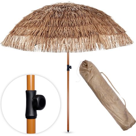 Sombrilla de playa estilo jardin hawaiano de 120 cm