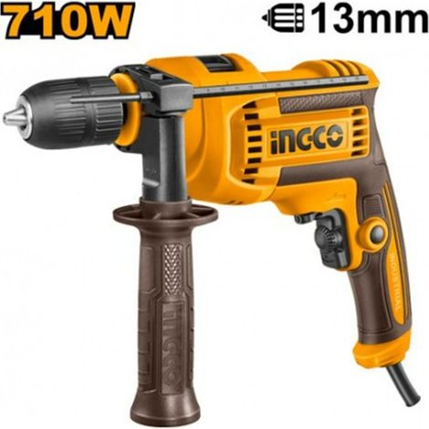 Ingco Taladro percutor ID71182e 710w 13mm+empuñadura