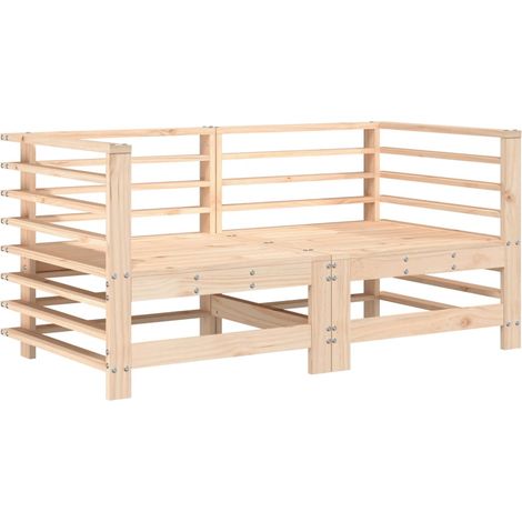 Maison Exclusive - Divani Angolari da Giardino 2 pz in Legno Massello di Pino