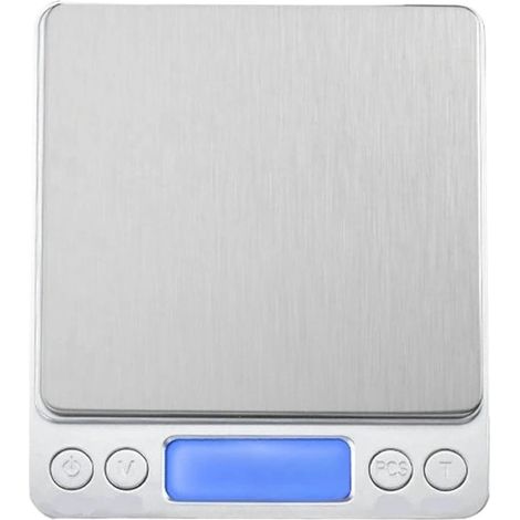 Balance électronique de cuisine Balance de cuisine numérique mini poche en acier inoxydable, précision for la bijouterie, électronique(3kg/0.1g USB)