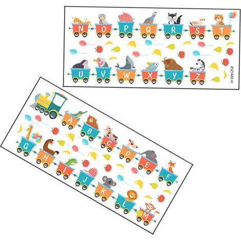 Stickers muraux éducatifs alphabet de dessin animé (1/5)