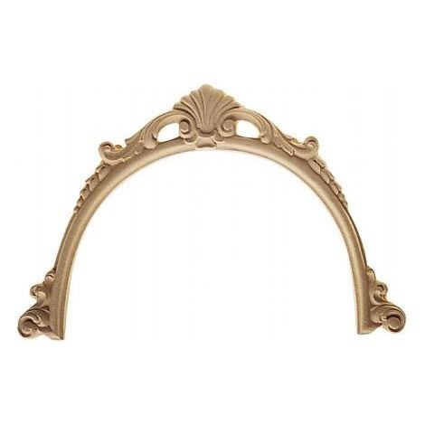 Fregio ad arco in pasta di legno 245x165mm decoro e restauro 4074