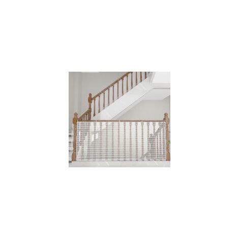 Cyslmuk – Filet de sécurité pour enfants 300x79cm – Tissu polyester imperméable – Installation facile – Protection autour des escaliers et balcons