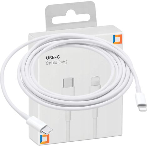 Cable de carga rápida USB-C para cargador de CO2 para iPhone 13, 14 y Pro (3 m) (1/5)