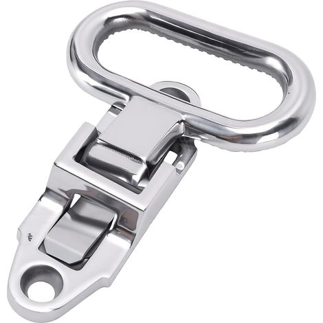 Marchepied Rabattable Pliable en Acier Inoxydable 304, Antidérapant, avec Conception Rabattable, Remorque de Bateau, Camping-Car pour Camion Utilitaire (Grande) (1/5)