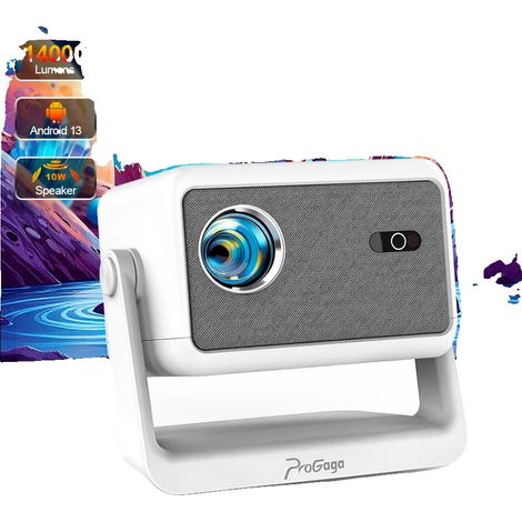 Mini projecteur, 14000 lumens, 1920 x 1080 dpi, Distance de projection 1,2-4 mètres, Poids 1,8 kg, Puissance 65W (1/5)