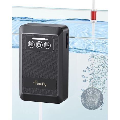 Aquarium Air Pump with Lithium Battery, Type C, Rechargeable Oxygen Pump for Fish Tanks, 20-500L, Quiet and Portable Aquarium Bubbler for Outdoor Fishing, Power Outage MUMU