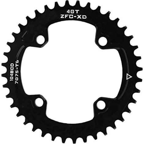 Plateau de vélo, mono-plateau, entraxe 104 mm, 40 ou 42 dents, compatible AM/XC, pour pédalier VTT. (1/5)