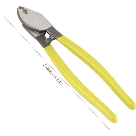 Pince coupante manuelle RT-38 8" en acier au chrome-vanadium, outil de coupe pour câbles électriques (1/5)