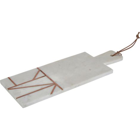 Premier Housewares White Marble / Copper Inlay Paddle Board (1/2)