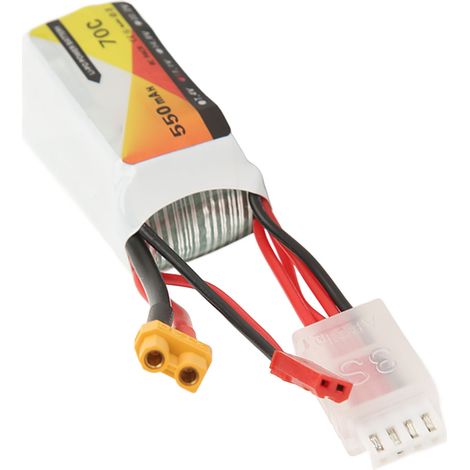 Batterie Lipo 3S 11.1V 550mAh 70C avec Connecteur JST XT30 pour LS180, Voiture de Course RC et Quadcopter (1/5)