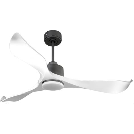 Ventilador de techo Reversible Termostato Dimable Wifi Motor DC Techos Inclinados Mando a Distancia Luz tres tonos Adaptador 2/3 Aspas Hypersilence Memoria