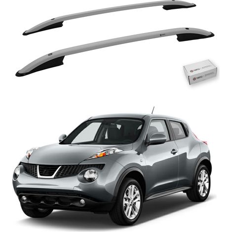 TURTLE kompatibel mit Nissan Juke (F15) 2011-2019 Dachreling Crown Grau (1/5)