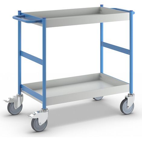 eurokraft pro, Chariot de service avec tablettes de rétention,