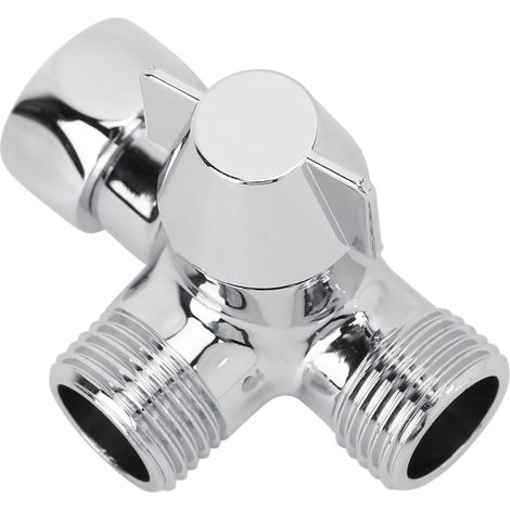 G1/2" Dusch-Dreiwege-T-Adapter Wasserumsteller Anschluss WC Bidet Wasserabscheider (1/5)