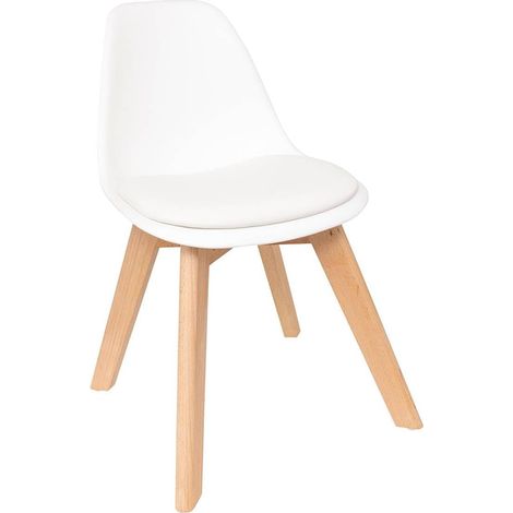 Sedia per bambini baya bianca - Atmosphera créateur d'intérieur (1/3)
