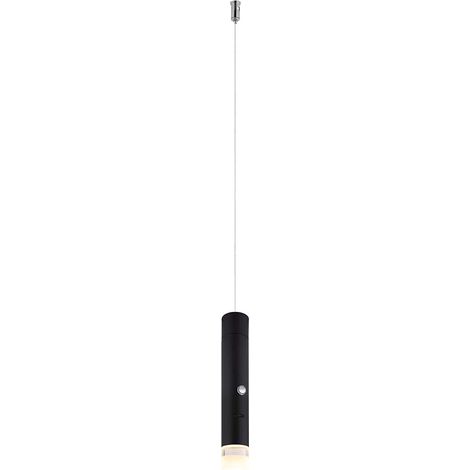 Hängeleuchte Pendelleuchte Deckenleuchte schwarz Akku LED Taschenlampe H 120 cm