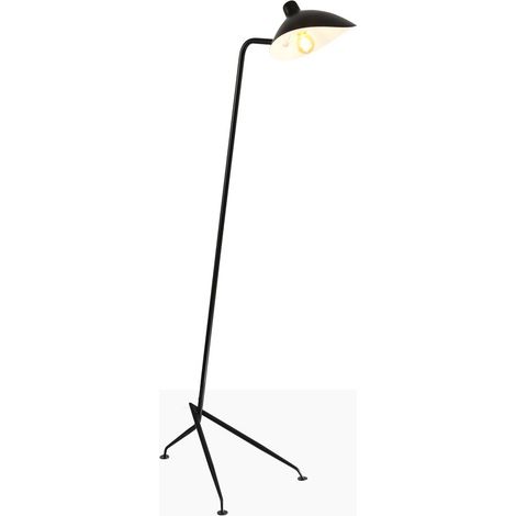 Lampadaire nordique en métal blanc, E27, H160 cm