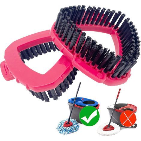 Brush Heads, Triangular, Microfiber, Rotating, For Vileda Turbo (1/5)