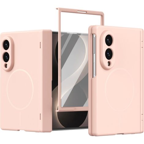 Custodia per Samsung Galaxy Z Fold 8 con protezione per lo schermo esterna, compatibile con MagSafe, rosa (1/5)