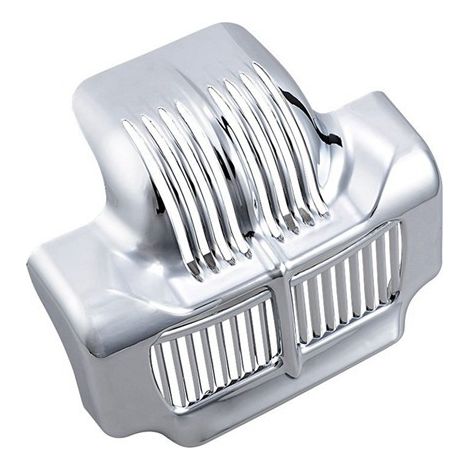 1. Color: Silver Material: ABS Oil cooler cover for Harley-Davidson Touring Street.--DTEKGAZ (1/5)