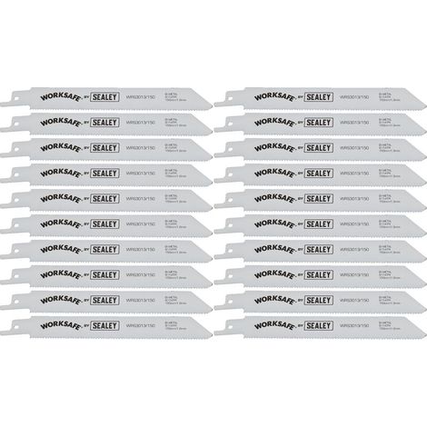 Reciprocating Saw Blade 150mm Length 14tpi Bi Metal Pack of 20 (1/2)