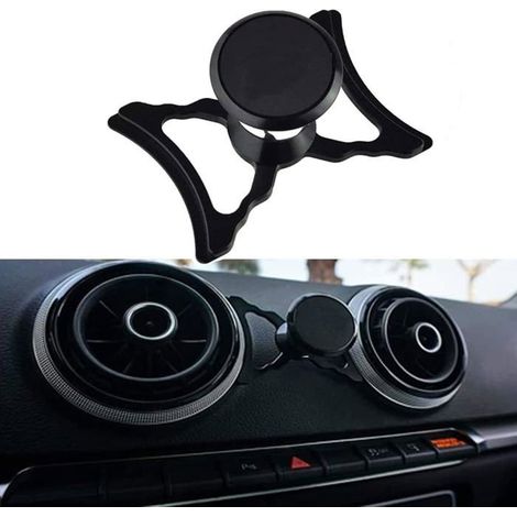 (Couleur:Black)Support Magnétique de Voiture pour Audi A3/S3 8 V (2014-2019), Support Magnétique pour Téléphone Portable Grille D'aération (1/5)