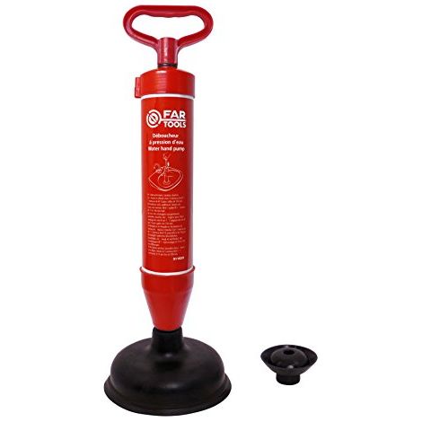 Déboucheur de canalisation a pompe a vide - FARTOOLS - Réservoir 0,65L - Diametres 70mm et 150mm (1/2)