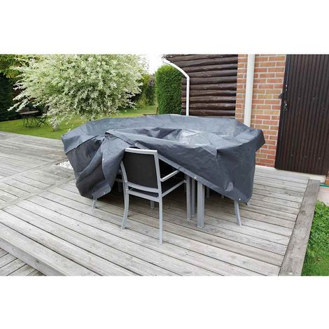 Nature Copertura per mobili da giardino per tavoli rotondi 325x325x90 cm (1/3)
